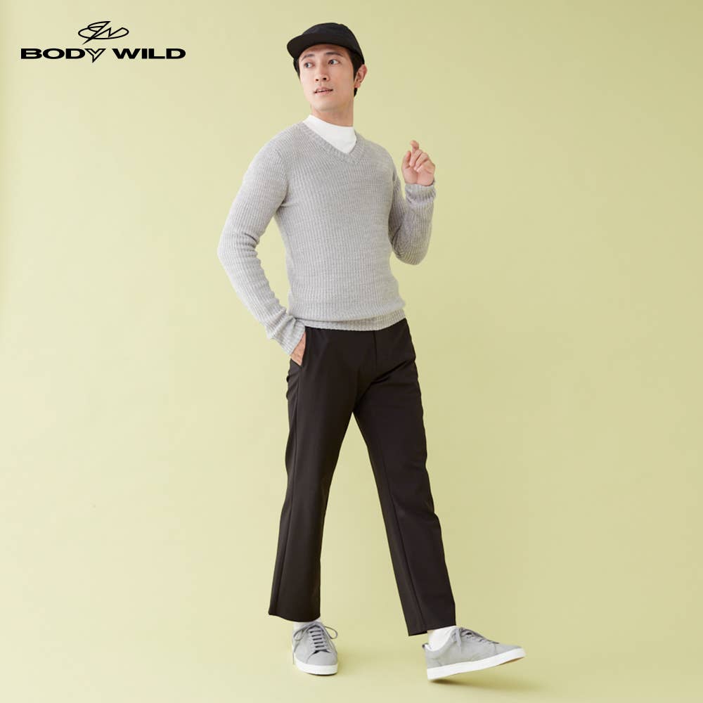 【BODY WILD GOLF】ハイストレッチナイロン　ワイドテーパードパンツ【送料無料】【SALE】
